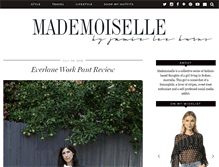 Tablet Screenshot of mademois-elle.com